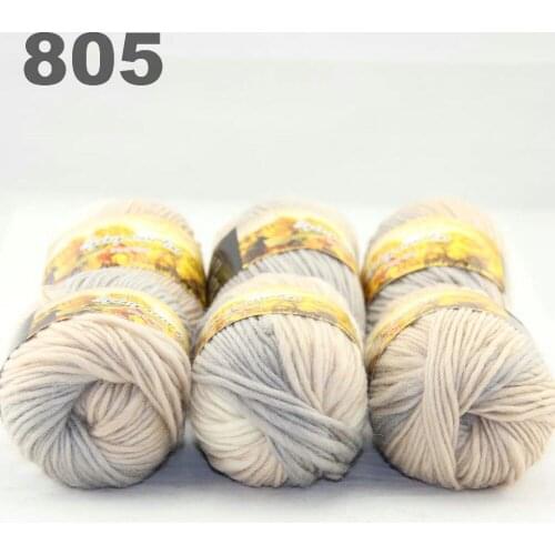 6x50gr Skeins NEW Chunky Hand Coarse Knitting Scores wool yarn 805
