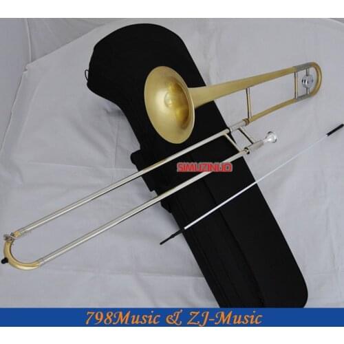 Matt Brass Alto Trombone Cupronickel Slide Bb Horn With Case