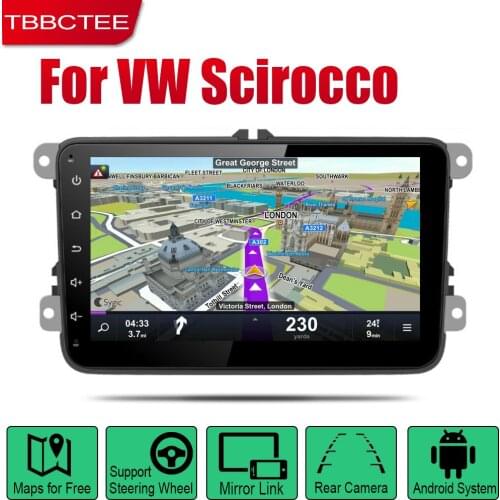 TBBCTEE Android 2 Din Auto Radio For Volkswagen VW Scirocco 2008~2017 Car Multimedia Player GPS Navigation System Radio Stereo