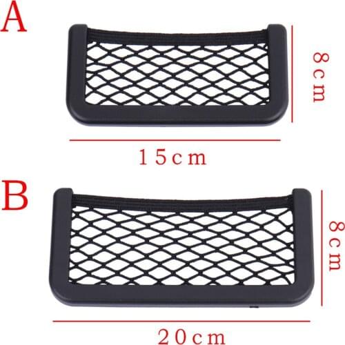 Car Net Pocket Storage Multifunctional Mobile Phone Holder Organizer Universal Auto Seat Side Back Storage Net Bag Car Accessory