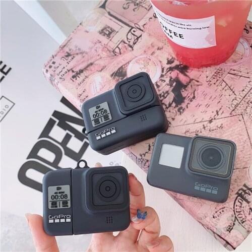 GoPro HERO 8 9 case for Airpods 1 2 3 Pro Earphone Box Cover 3D Soft Bluetooth Wireless Protect Case for Airpod