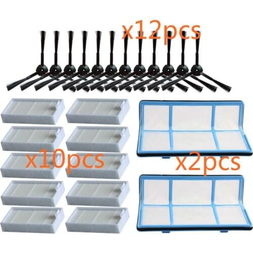Primary dust Filter side brush Efficient Hepa Filter for ilife v5 v5s V3 V3s v5pro V50 V55 x5 v50 pro robot vacuum cleaner Parts