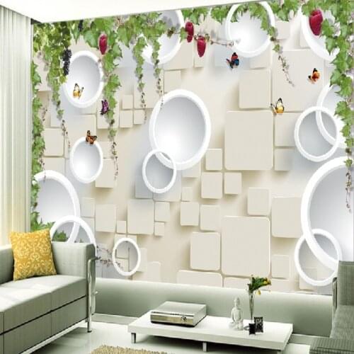 Photo wallpaper 3D stereo mural TV sofa background wall Hotel modern minimalist pattern wallpaper mural