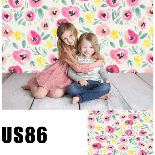 Filming Watercolor Flower Photography Backdrop Valentine Day Baby Shower Portrait Photo Background Studio Props Photobooth