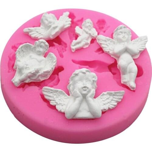 Angel Silicone Mold Handicraft Soap Cake Mold Aromatherapy Plaster Mold DIY Baking Tools for Fondant Chocolate Making