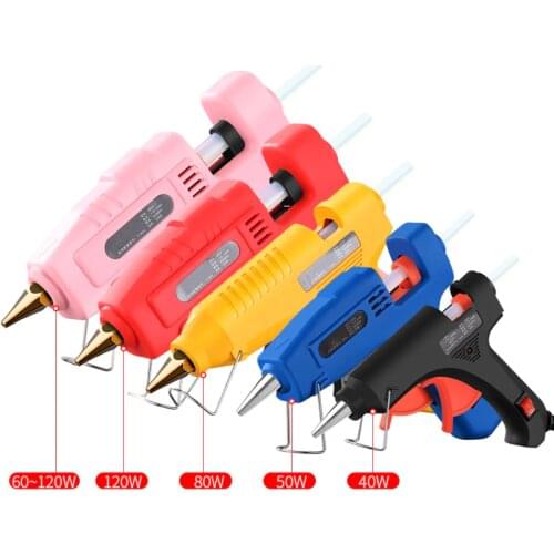 40W ~120W Hot Melt Glue Gun 7mm 11mm Glue Stick Industrial Mini High Thermo Glueguns Repair Heat Temperature Tool