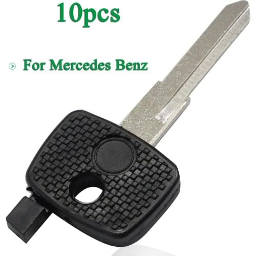 Bilchave 10pcs For Mercedes Benz Vito Actros Sprinter V Class Fob Transponder Car Key Shell Case With Uncut Blade Replacement