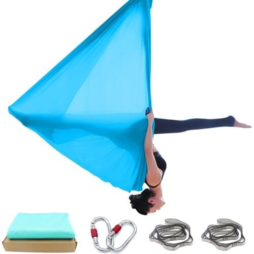 PRIOR FITNESS 6 Meters Yoga Hammock Set aerial Swing inversion Traction Device Fitness for trapeze swings