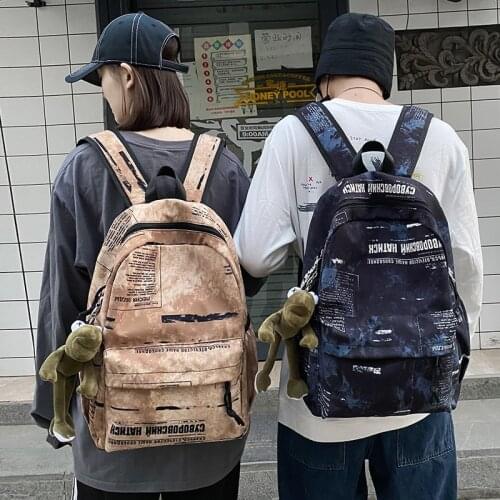 Fashion Women Men Camouflage Backpack Cotton Leisure Travel Laptop Backpacks Rucksack Teenager Girls Schoolbag School Bags