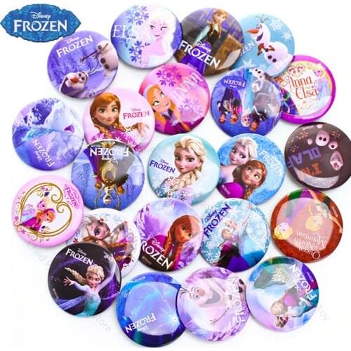 Disney Princess Frozen Badge Birthday Party Decorations Set Anime Action Figures Cartoon Kids Toys for Children Gifts for Girls