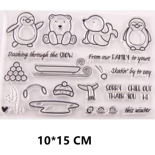 2021 New Small Animals Clear Stamps DIY Scrapbooking Craft Supplies Rubber Silicon Seals Card Photo Album Hobby ink pad Stamping
