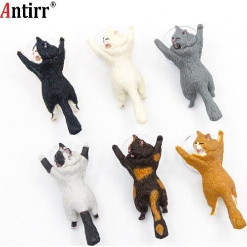 New Universal Cute Cat Support Resin Mobile Phone Holder Stand Sucker Tablets Desk Car Smartphone Holder for iphone Samsung