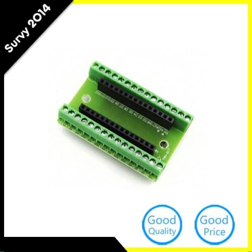 New Aririval 1Pcs Standard Terminal Adapter Board For Arduino Nano V3.0 AVR ATMEGA328P ATMEGA328P-AU Module DIY
