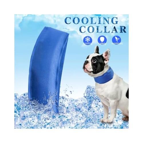 New pet cooling bib Summer cool ice pad heatstroke dog ice bag collar Adjustable cooling collar bib summer dog supplies hot sale