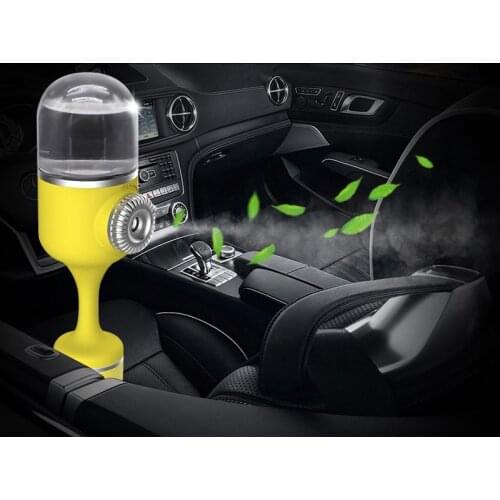 Air Freshener DC12-24V Car Aroma Humidifier Air Aromatherapy Machine 70ML Water Tank Air Purifier Dual USB charging port
