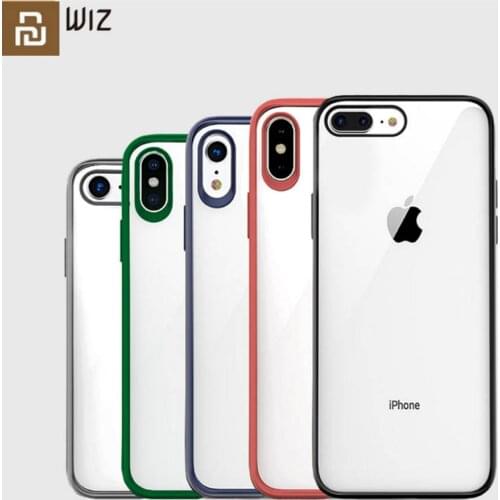 Youpin Wiz Phones Case Frame Protect Transparent Shell TPU PC Mobile Phones Cover For iPhone 7 7P 8 8P X XS XR XS Max Cases H30