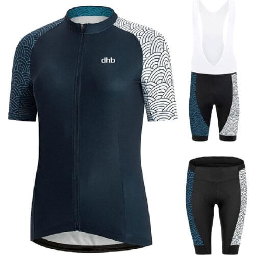 2020 DHB Quick-drying and breathable in summer womans Cycling Jersey Set Triathlon bicycle Ropa Ciclismo cycling clothing suit