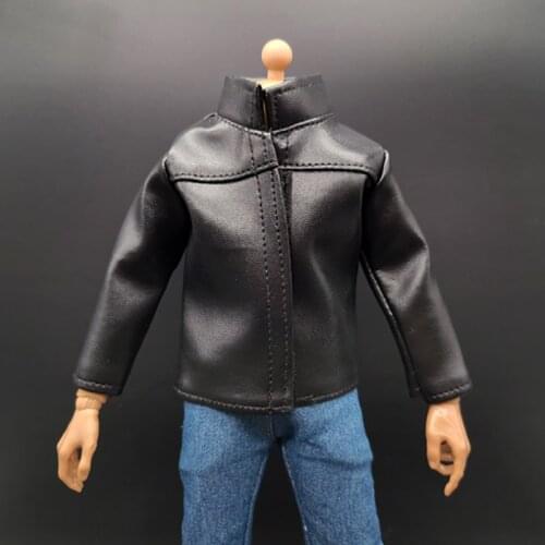 1/6 Scale Soldier Clothes Leather Jacket Coat Top 12-inch Action Figure Male Body Model Clothing Accessories In Stock