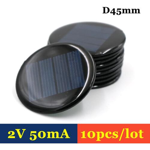 5pc x Solar Module 2V 50mA 0.1W Portable Module DIY Small Solar Panel for Cellular Phone Charger Home Light Toy etc Solar Cell