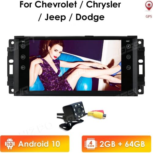 2+64 2 din Android Car GPS for Jeep Cherokee 2009 2008 2010 Wrangler stereo Dodge radio Chrysler autoradio Multimedia Navigation