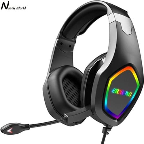 2021 Professional Led Light Gamer Headset For PS4 PS5 Computer Gaming Headphones Bass Stereo PC Wired Headset With Mic Gifts