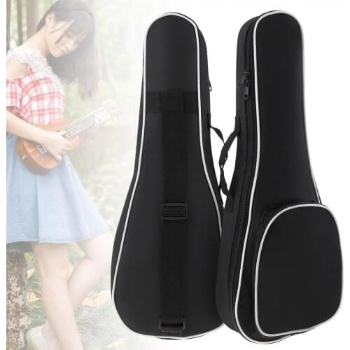 21 / 23 /26 Inch Portable Ukulele Bag 5mm Sponge Soft Case Gig Ukulele Mini Guitar Waterproof Backpack