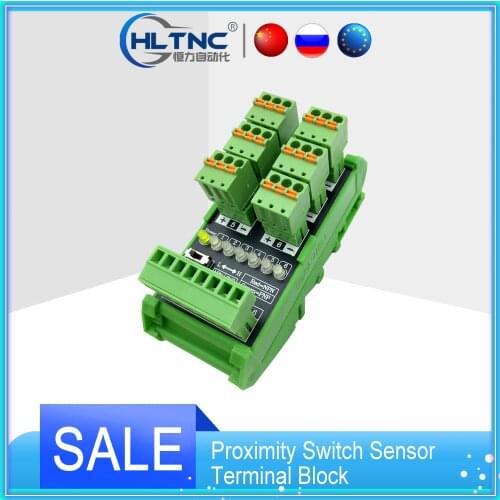 4 6-way Proximity Switch Sensor Terminal Block Two-wire Three-wire Plc Input Module Photoelectric Conversion Board Npn / Pnp