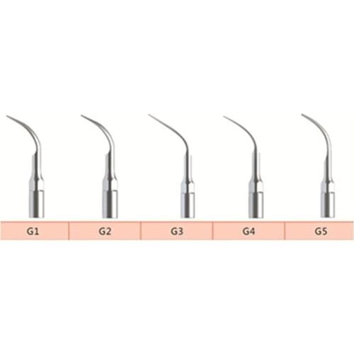 5Pcs/lot Ultrasonic Dental Scaler Tips G1 G2 G3 G4 G5 Compatible With EMS/ WOODPECKER Teeth Whitening Dental Scaler