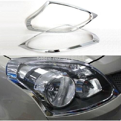 ABS Chrome Front headlight Lamp Cover 4Pcs/Set For Renault Koleos 2009 2010