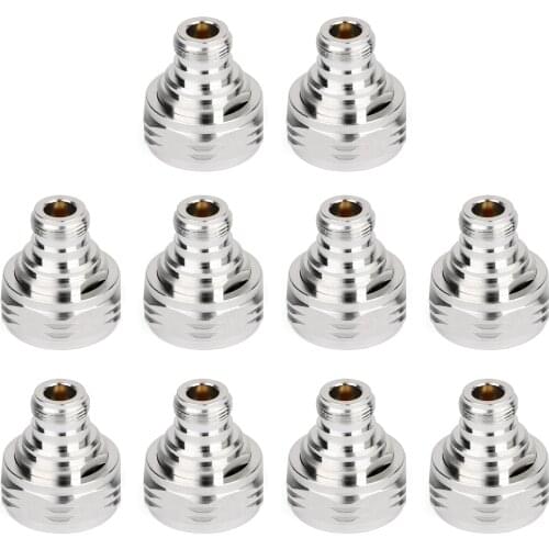 Artudatech 10Pcs Adapter 7/16 DIN Plug Male To N Female Jack RF Connector Straight M/F Parts high quality
