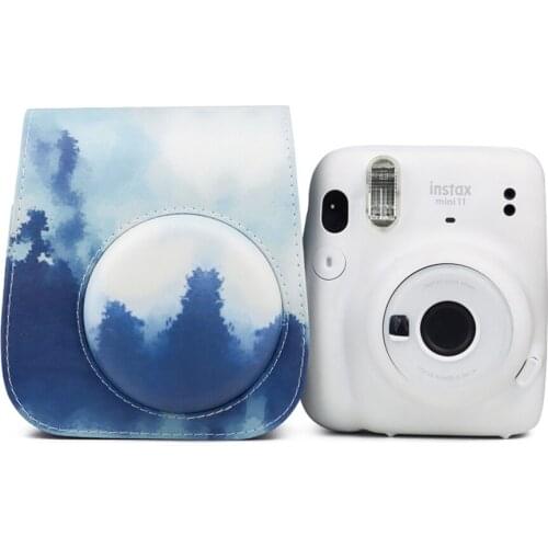 PU Leather Camera Case Mountain Shoulder Strap Bag for Fujifilm Instax Mini 11 9 8 Instant Film Camera Protector Cover Pouch