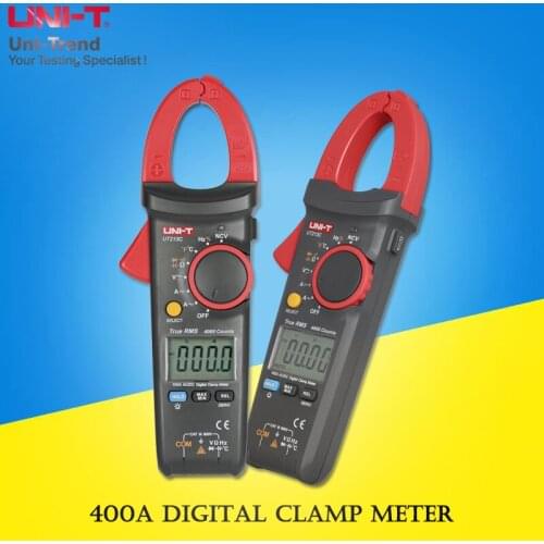UNI-T UT213A/UT213B/UT213C 400A Digital Clamp Meter;Auto range True RMS Digital Multimeter/LCD backlight/Flashlight
