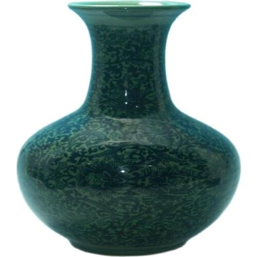 China handmade jingdezhen porcelain painting flower blue vase worth collecting