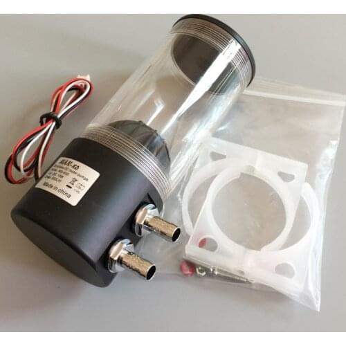 Computer Water Cooling Integrated Water Tank Pump Cylindrical Acrylic Water Tank Set Radiator Circulating Water Tank MS-500x