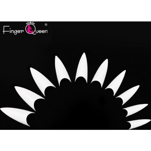 500Pcs French False Nails 10 Sizes Nail Tips Coffin Fake Nails Half Cover Nails Clear/Natural Flat Shape Artificial Nail Tools