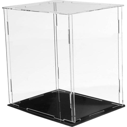 Clear Acrylic Display Box Case Figures Perspex Dustproof Protection Decor