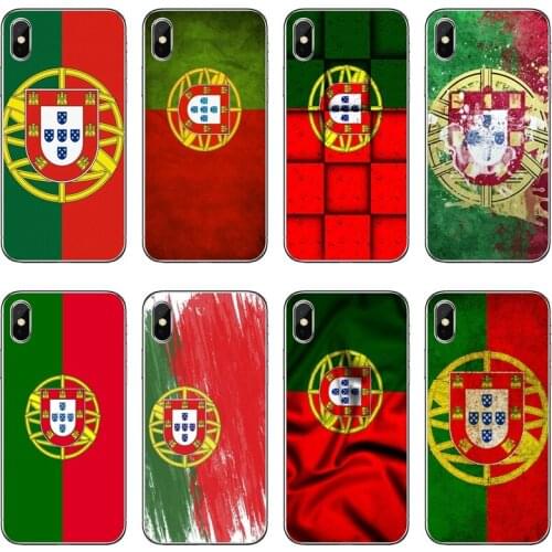 Portugal Flag Transparent Phone Case For iPhone 12 11 Pro Max Mini XS Max XR X 8 7 Plus 6 6S Plus 5 5S SE 2020