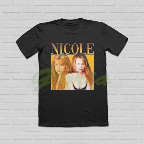 Nicole Kidman Shirt American Australian Actress Vintage Design Black T Shirt S 2XL