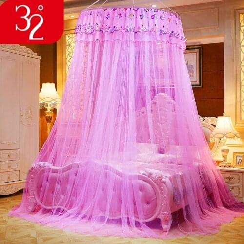 1m/1.2m/1.35m/1.5m/1.8m Bed Household Hanging Mosquito Net Round Top Princess Style Mosquito Net European Type Mosquito Net