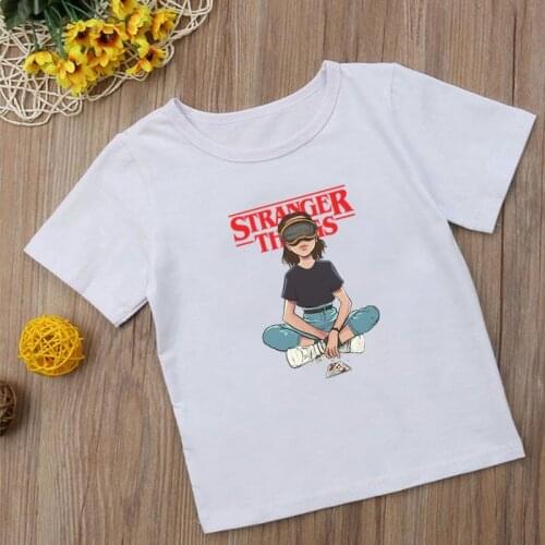 2021 Stranger Things Season 3 Cartoon Kids T-Shirts Short sleeve Tops Print Fashion boys girls Funny Summer Tops,ooo5317