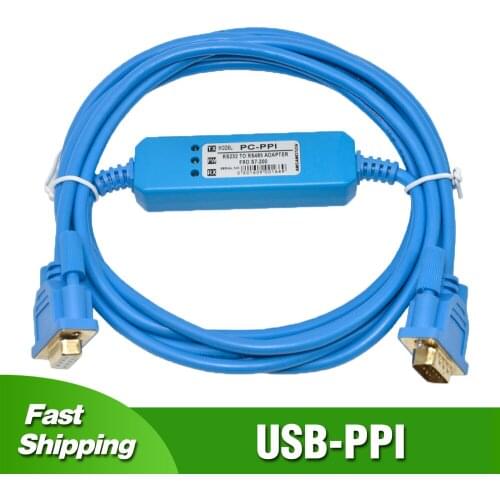 PC-PPI for S7-200 PLC Programming Cable Serials RS232 to RS485 PC/PPI Data Download Line PC PPI