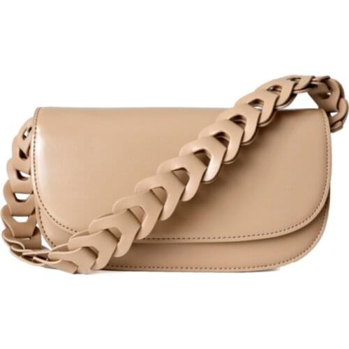 Girls Casual Genuine Leather Crossbody Shoulder Bag for Women 2021 Summer Trendy Luxury Fashion Small Handbags and Purses Bolsa