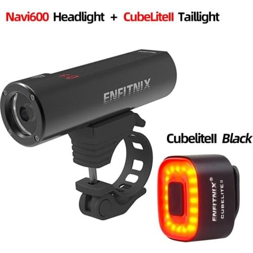 ENFITNIX Navi600 Smart Headlights Bicycle Light USB Rechargeable Road Mountain Cycling Bike Xlite 100 Smart Riding taillights