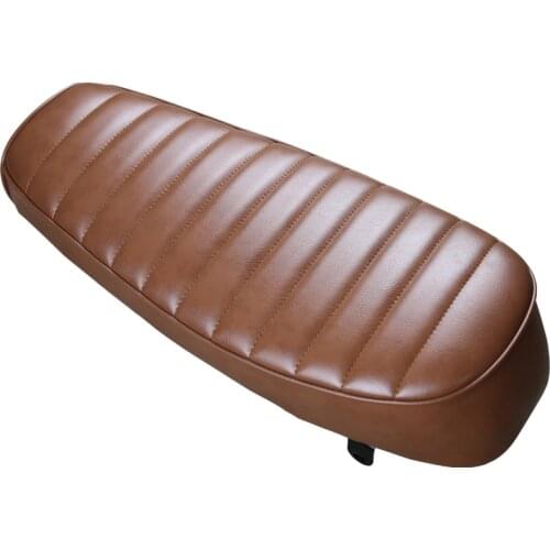 Vintage retro Motorcycle Seat Browm Flat Strip 640mm Tracker Scrambler cushion for classic motorcycle MASH125/250