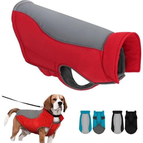 Waterproof Dog Coat Jacket Pets Clothes For Small Medium Large Dogs Pug French Bulldog Clothes Vest Winter Warm Dog Clothing