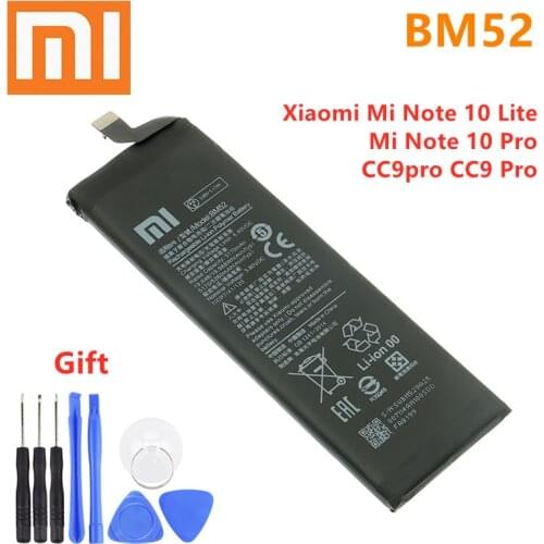 High Quality BM52 5260mAh Xiao Mi 100% Original New Battery For Xiaomi Mi Note 10 Lite / Mi Note 10 Pro / CC9pro CC9 Pro Battery
