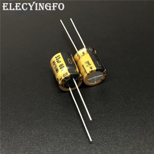 5pcs/50pcs 33uF 80V33UF NICHICON FG(Fine Gold) 10x13mm 80V33uF Top Grade Audio Capacitor