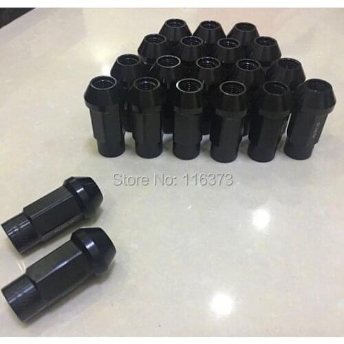 Light Weight 7075 Aluminum M12x1.25 Wheel rim lug nut For 1987-1994 Subaru Justy extended length open end