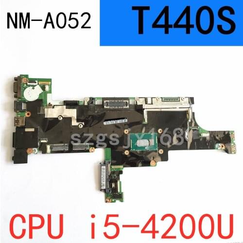 For Lenovo Thinkpad T440S notebook motherboard VILT0 NM-A052 CPU i5 4200U/4300 4G RAM 100% test work FRU 04X3888 04X3887 04X3886