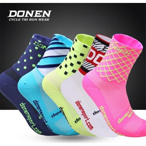 DONEN Cycling Sport Shoe Cover Riding Bike Parts Outdoor Running Sports Men Women Anti-sweat Running Riding socks cycling socks